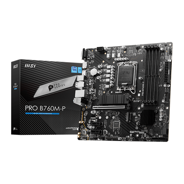 MSI PRO B760M-P mATX Motherboard for Intel LGA1700 CPUs