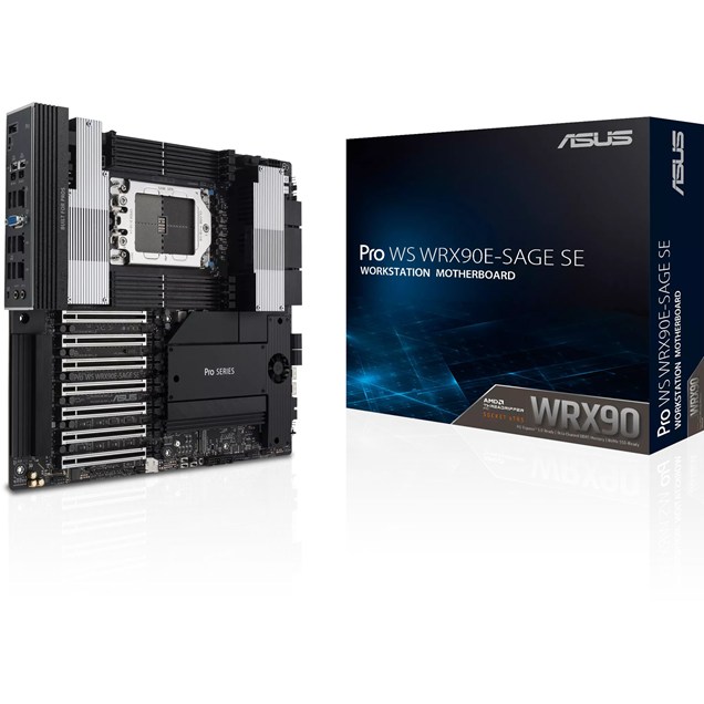 ASUS Pro WS WRX90E-SAGE SE SSI EEB Motherboard for AMD sTR5 CPUs