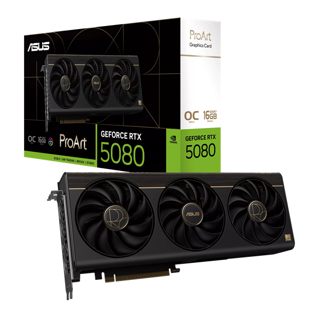 ASUS GeForce RTX 5080 ProArt OC 16GB GDDR7 Graphics Card