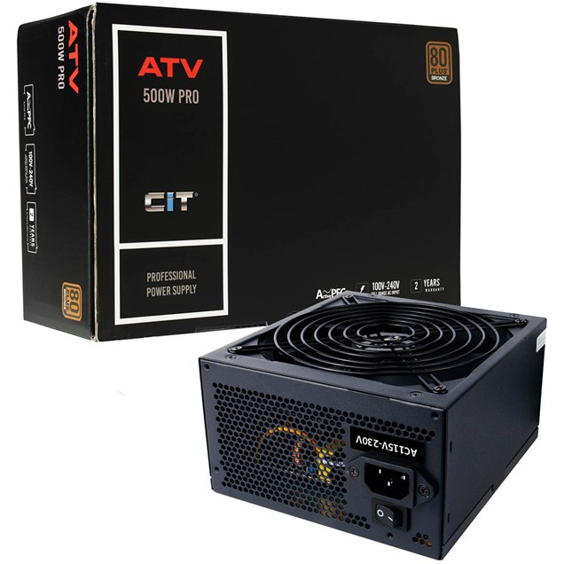 500W CiT ATV Pro 80 Plus Bronze PSU