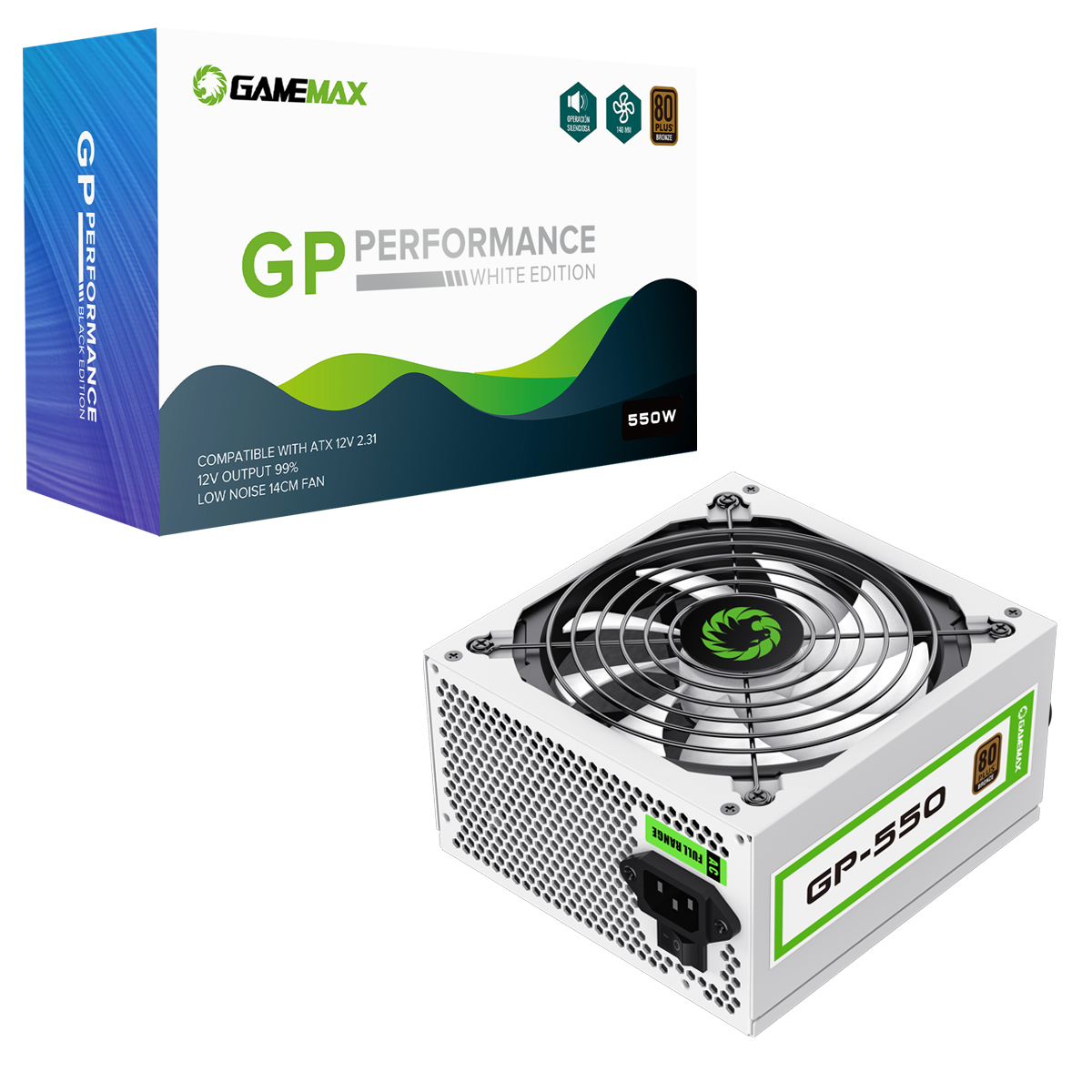 Corsair CMPSU-550VX 550-Watt VX Series 80 Plus Certified Power Supply compatible with Core i7 and Core i5
