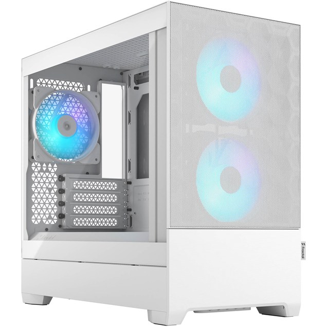 Fractal Pop Mini Air RGB Mini Tower Gaming Case - White 