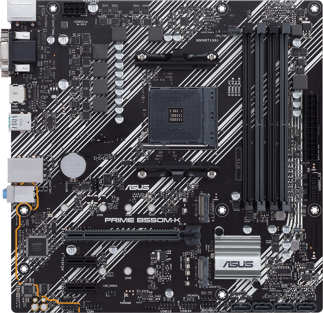 ASUS PRIME B550M-K AMD Socket AM4 B550 Chipset MicroATX