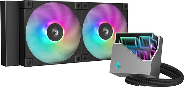 DeepCool LT240 ARGB 240mm Liquid CPU Cooler in Black