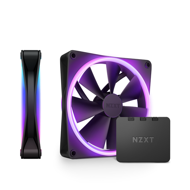 NZXT F140 RGB DUO 140mm Twin Fan Pack Black