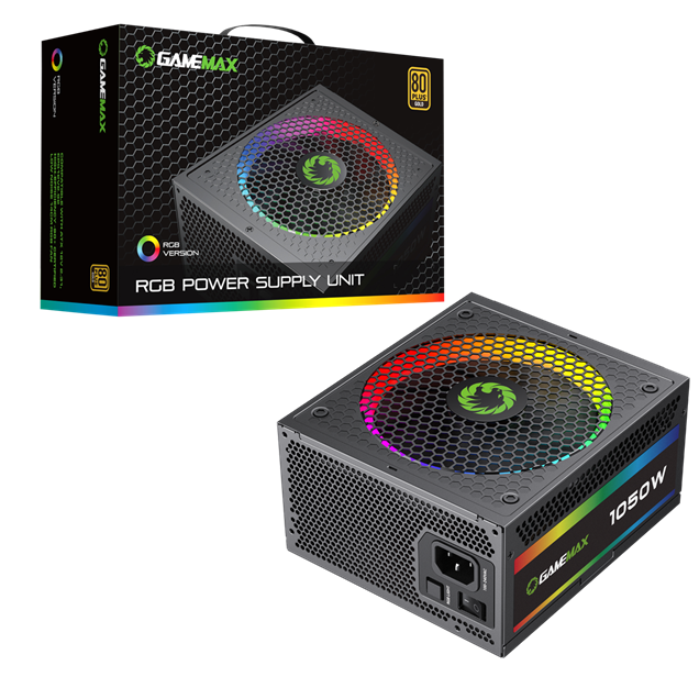 1050W GameMax RGB Pro Modular 80 Plus Gold PSU