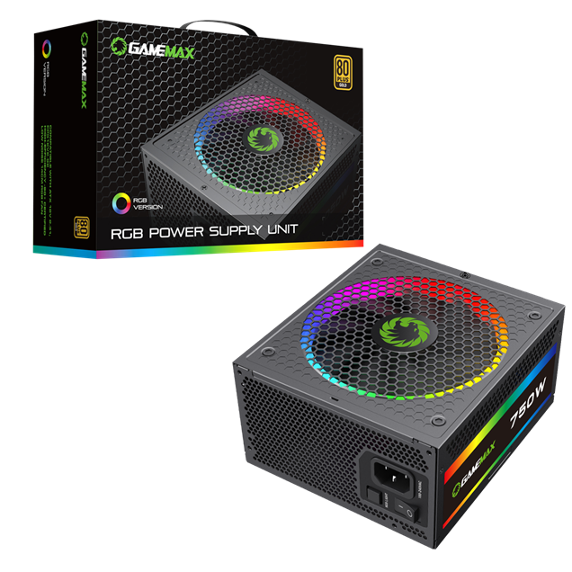 750W GameMax RGB Pro Modular 80 Plus Gold PSU