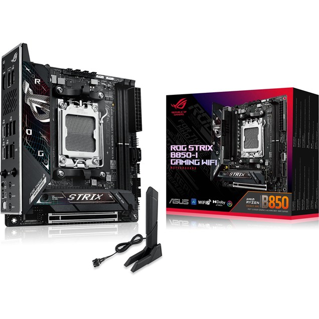 ASUS ROG Strix B850-I Gaming WiFi ITX Motherboard for AMD AM5 CPUs