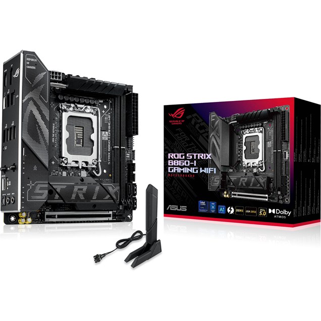 ASUS ROG Strix B860-I Gaming WiFi ITX Motherboard for Intel LGA1851 CPUs