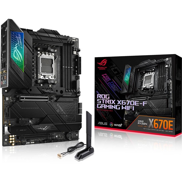 ASUS ROG Strix X670E-F Gaming WiFi ATX Motherboard for AMD Socket AM5 CPUs
