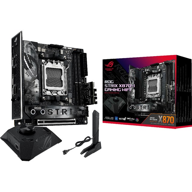 ASUS ROG Strix X870-I Gaming WiFi ITX Motherboard for AMD AM5 CPUs