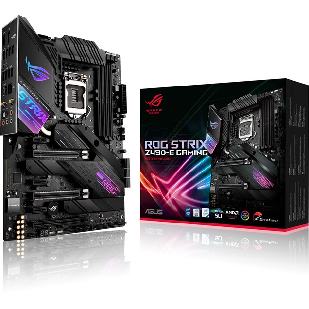 ASUS ROG Strix Z490-E Gaming ATX Motherboard for Intel LGA1200 CPUs