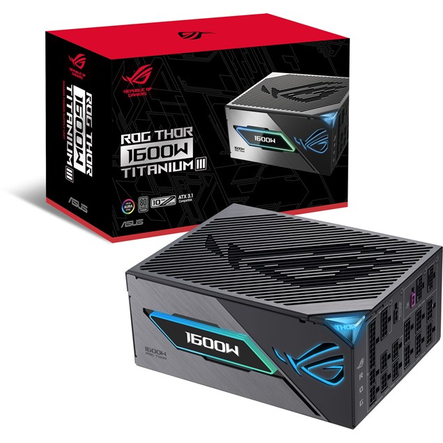 1600W ASUS ROG Thor Titanium III Modular 80 Plus Titanium PSU