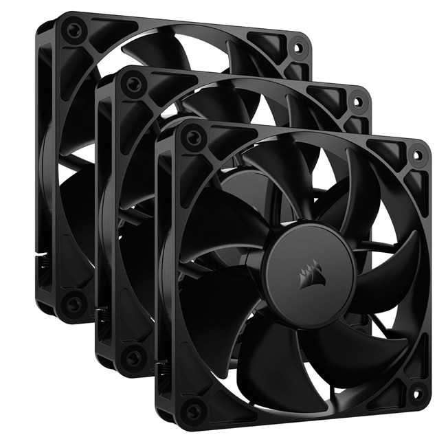 Corsair RS120 120mm PWM Triple Pack of Chassis Fans in Black