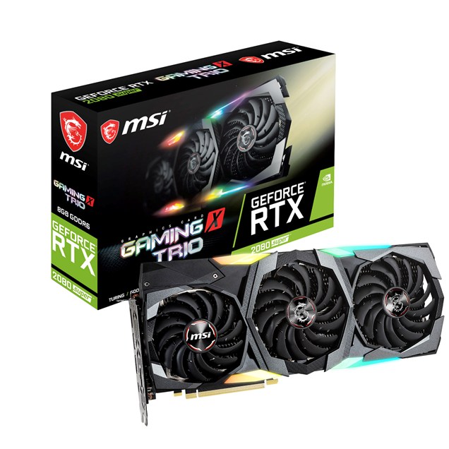 MSI GeForce RTX 2080 SUPER GAMING X TRIO OC 8GB Graphics Card