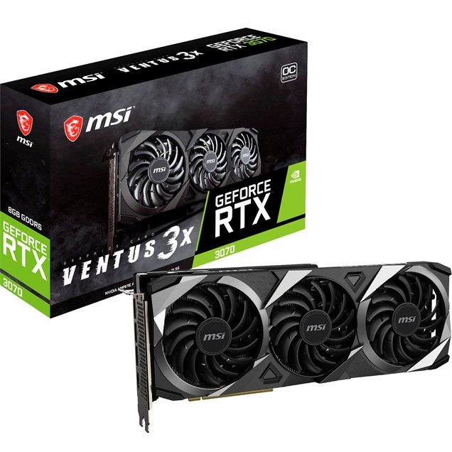 MSI GeForce RTX 3070 Ventus 3X OC 8GB Graphics Card