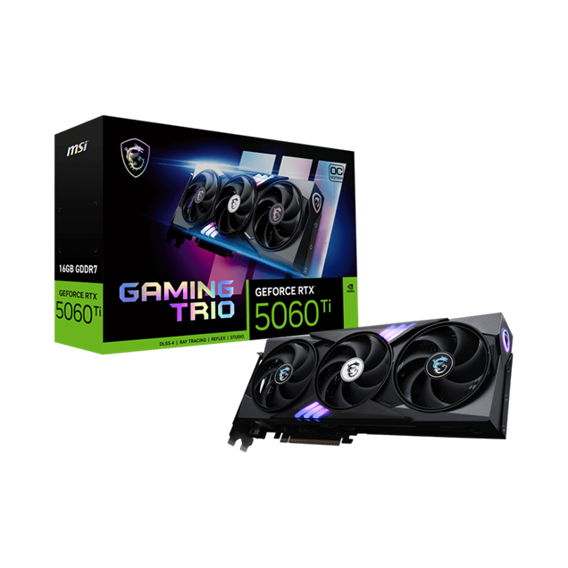 MSI GeForce RTX 5060 Ti GAMING TRIO OC 16GB GDDR7 Graphics Card