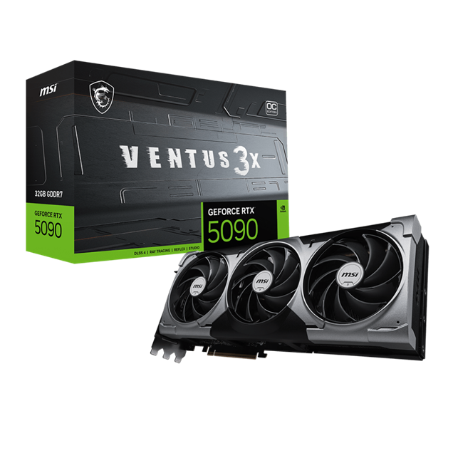 MSI GeForce RTX 5090 Ventus 3X OC 32GB GDDR7 Graphics Card