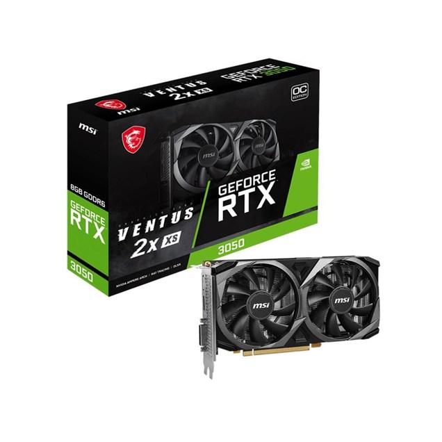 MSI GeForce RTX 3050 Ventus 2X OC 8GB GDDR6 Graphics Card