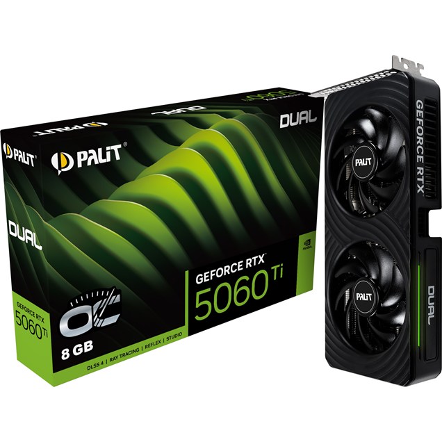Palit GeForce RTX 5060 Ti Dual OC 8GB GDDR7 Graphics Card