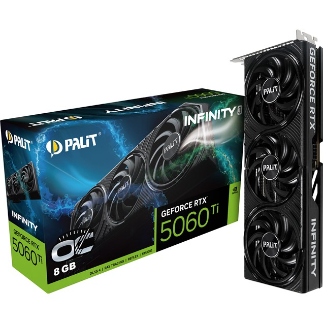 Palit GeForce RTX 5060 Ti Infinity 3 OC 8GB GDDR7 Graphics Card
