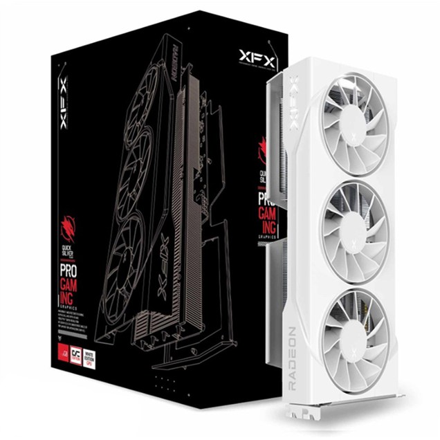 XFX Radeon RX 9060 XT Swift White OC 16GB GDDR6 Graphics Card