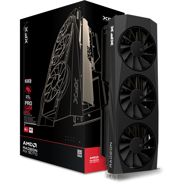 XFX Radeon RX 9070 Quicksilver OC 16GB GDDR6 Graphics Card