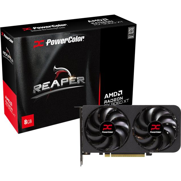 PowerColor Radeon RX 9060 XT Reaper 8GB GDDR6 Graphics Card