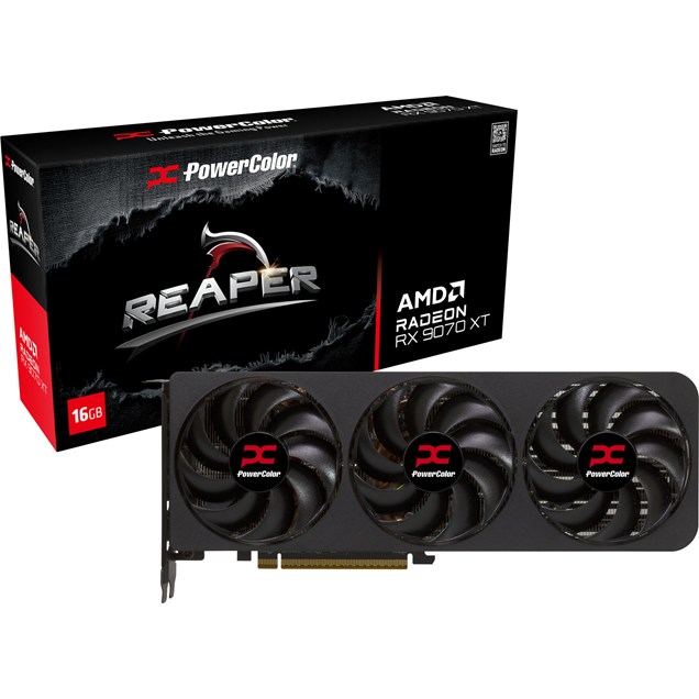 PowerColor Radeon RX 9070 XT Reaper 16GB GDDR6 Graphics Card