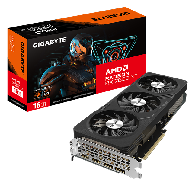 Gigabyte Radeon RX 7600 XT GAMING OC 16GB GDDR6 Graphics Card