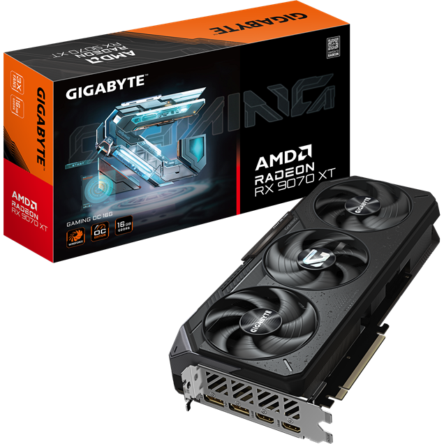 Gigabyte Radeon RX 9070 XT GAMING OC 16GB GDDR6 Graphics Card
