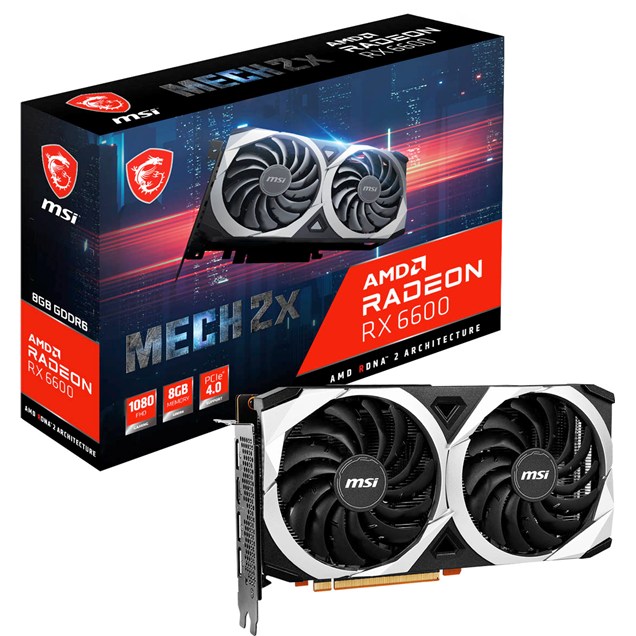 MSI Radeon RX 6600 MECH 2X 8GB Graphics Card