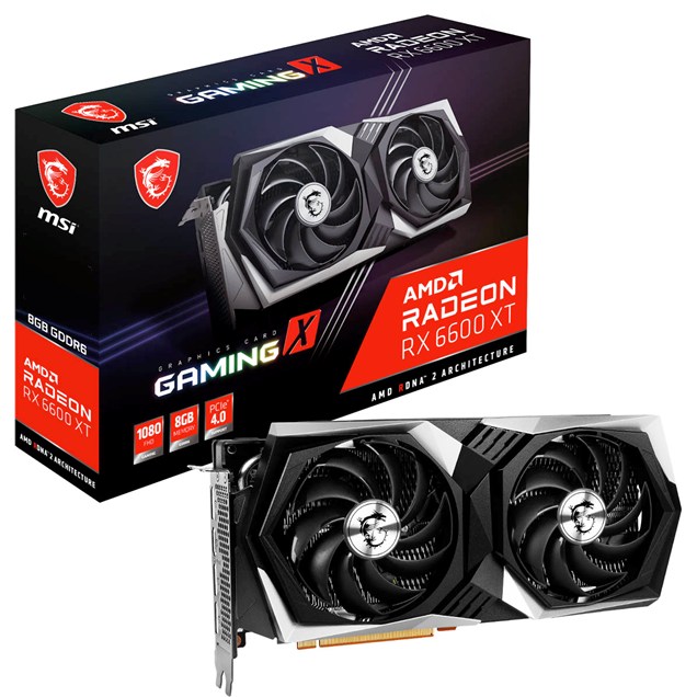 MSI Radeon RX 6600 XT GAMING X OC 8GB Graphics Card