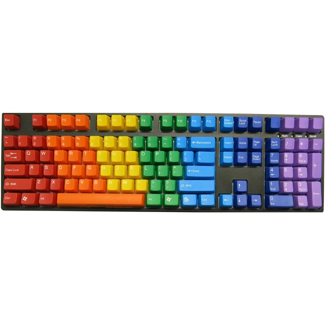 Tai-Hao Rainbow Limited Edition ABS Keycaps, US Layout