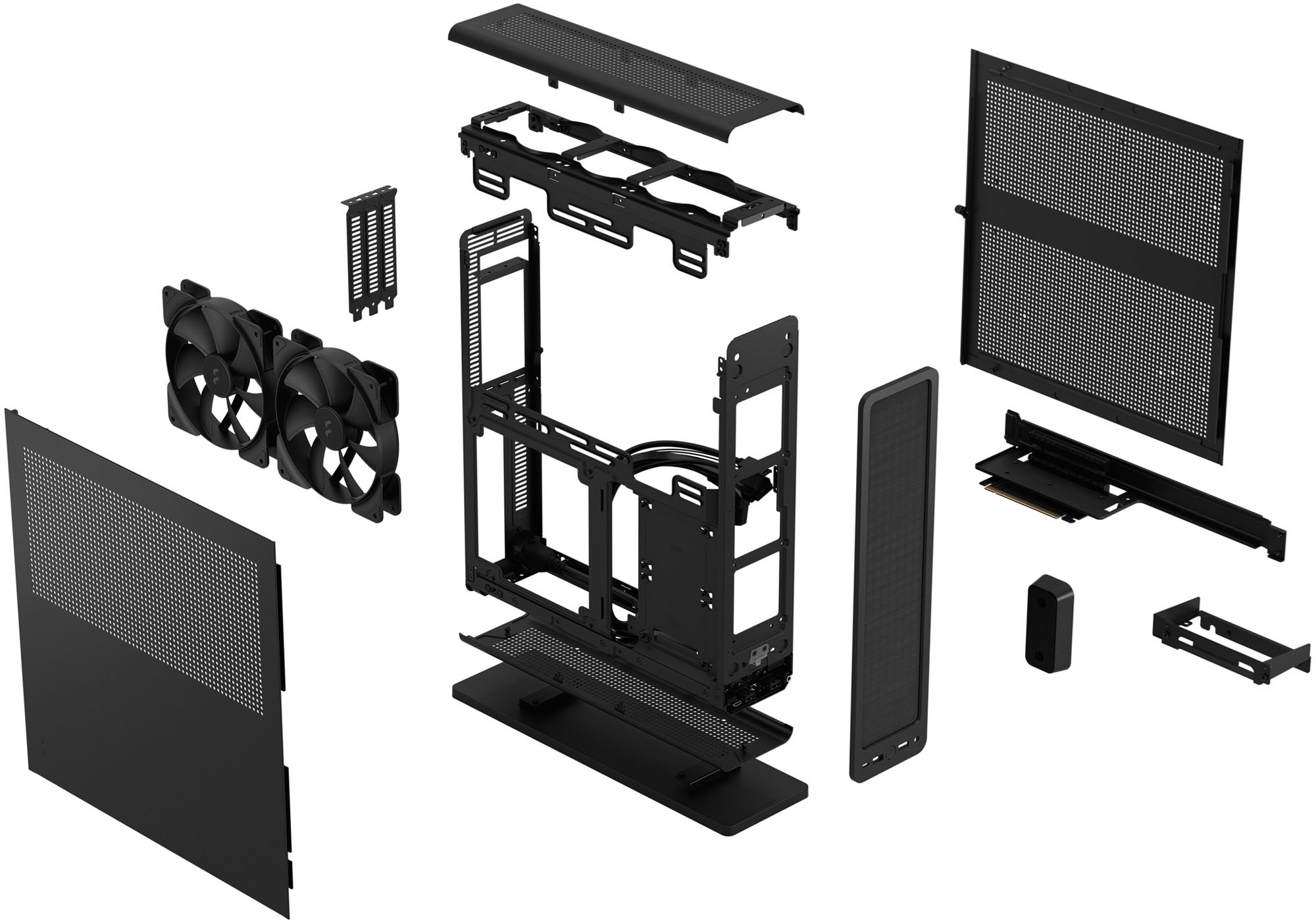 Fractal Design Ridge Desktop Case in Black, Mini ITX MBD Support, SFX ...