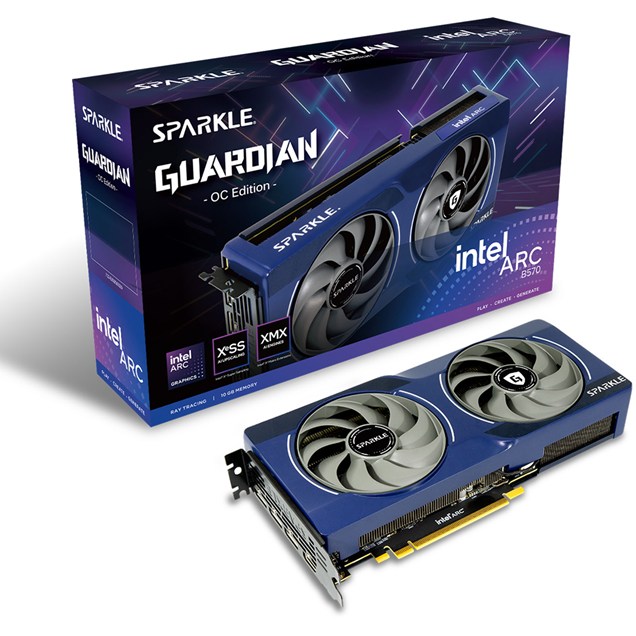 SPARKLE Intel Arc B570 GUARDIAN OC 10GB GDDR6 Graphics Card