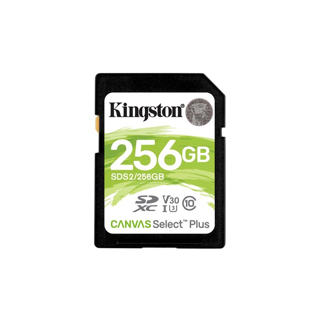 Kingston Canvas Select Plus 256GB Class 10 UHS-I SDXC Memory Card