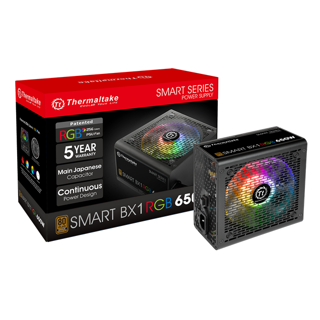 Thermaltake Smart BX1 RGB 650W Power Supply 80 Plus Bronze