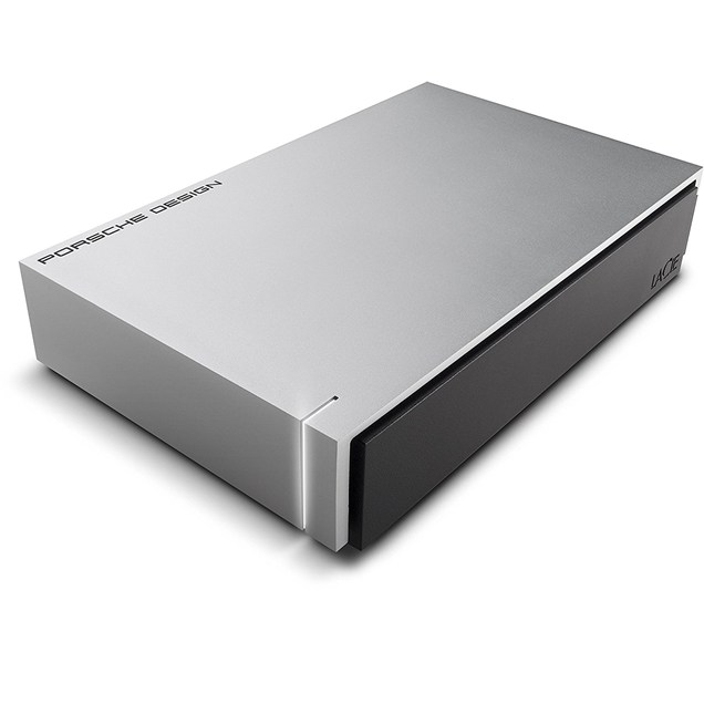 LaCie Porsche Design 4TB Desktop External Hard Drive in Silver