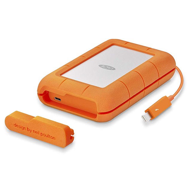 LaCie Rugged 4TB Desktop External Hard Drive in Orange - USB3.0