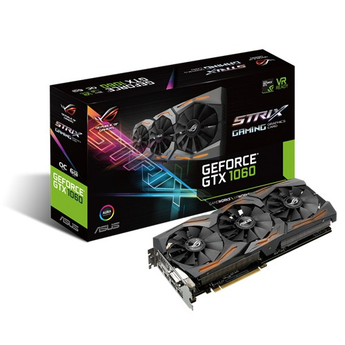 ASUS GeForce GTX 1060 Strix Edition OC 6GB Graphics Card