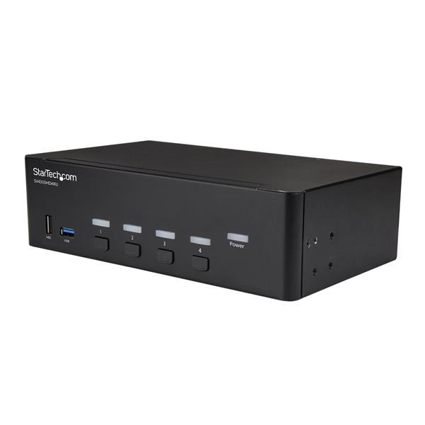 StarTech.com 4-Port HDMI KVM Switch - 4K 30Hz - Dual Display