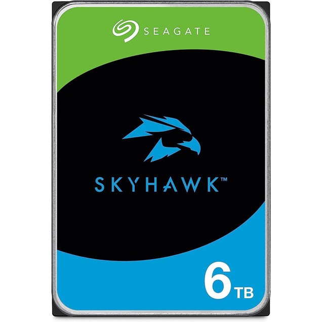 6TB Seagate SkyHawk 3.5" SATA III Hard Drive - 5400RPM, 256MB Cache