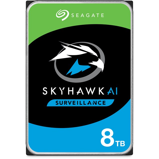 8TB Seagate SkyHawk AI 3.5" SATA III Hard Drive - 256MB Cache