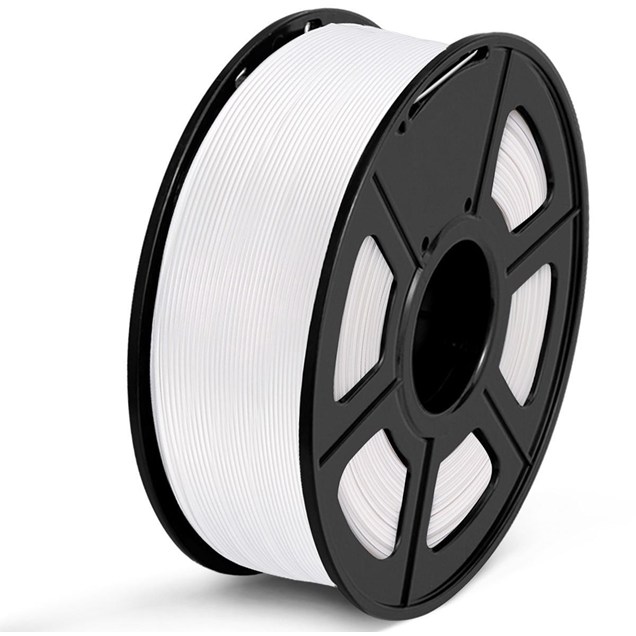 Sunlu PLA 3D Printer Filament in White, 1KG