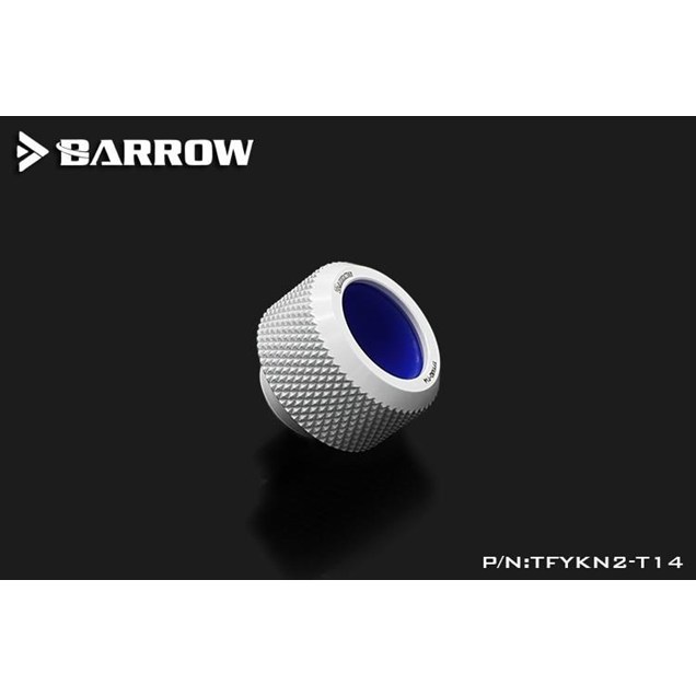 Barrow G1/4 - 14mm OD Anti Off Rubber Seal Hard Tube Compression Fitting in White