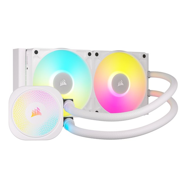 Corsair iCUE LINK TITAN 240 RX RGB 240mm All-in-One Liquid CPU Cooler in White