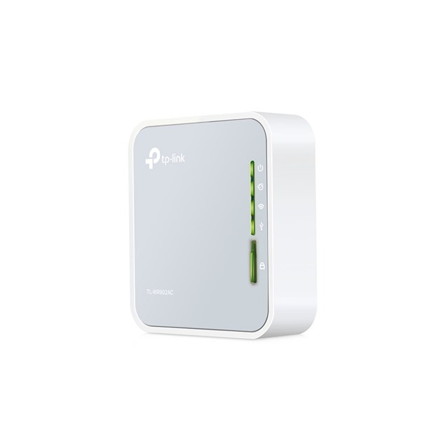 TP-Link AC750 433Mbps (5GHz) 300Mbps (2.4GHz) Dual-Band Wireless Travel Router (Grey/White) - V1.0