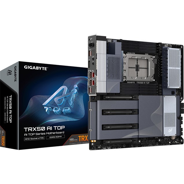 Gigabyte TRX50 AI TOP EATX Motherboard for AMD Socket sTR5 CPUs