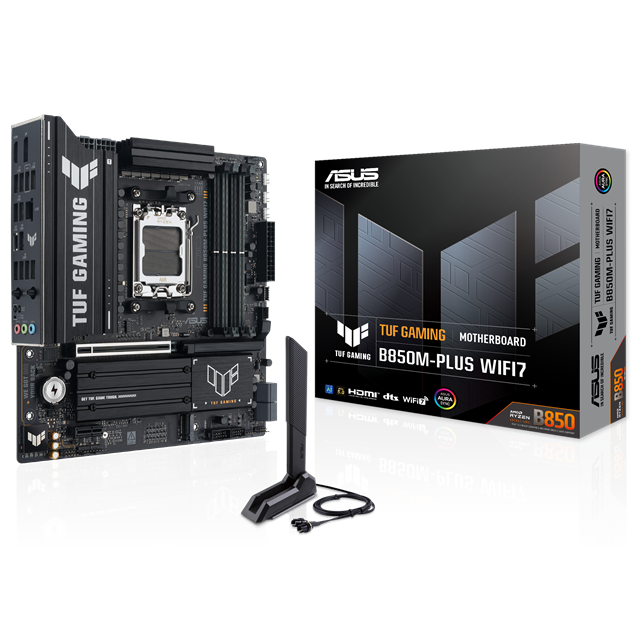 ASUS TUF Gaming B850M-PLUS WIFI7 mATX Motherboard for AMD AM5 CPUs